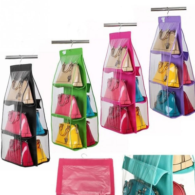 Picture of Double Sided 6 Pocket Hanging Purse Organizer
