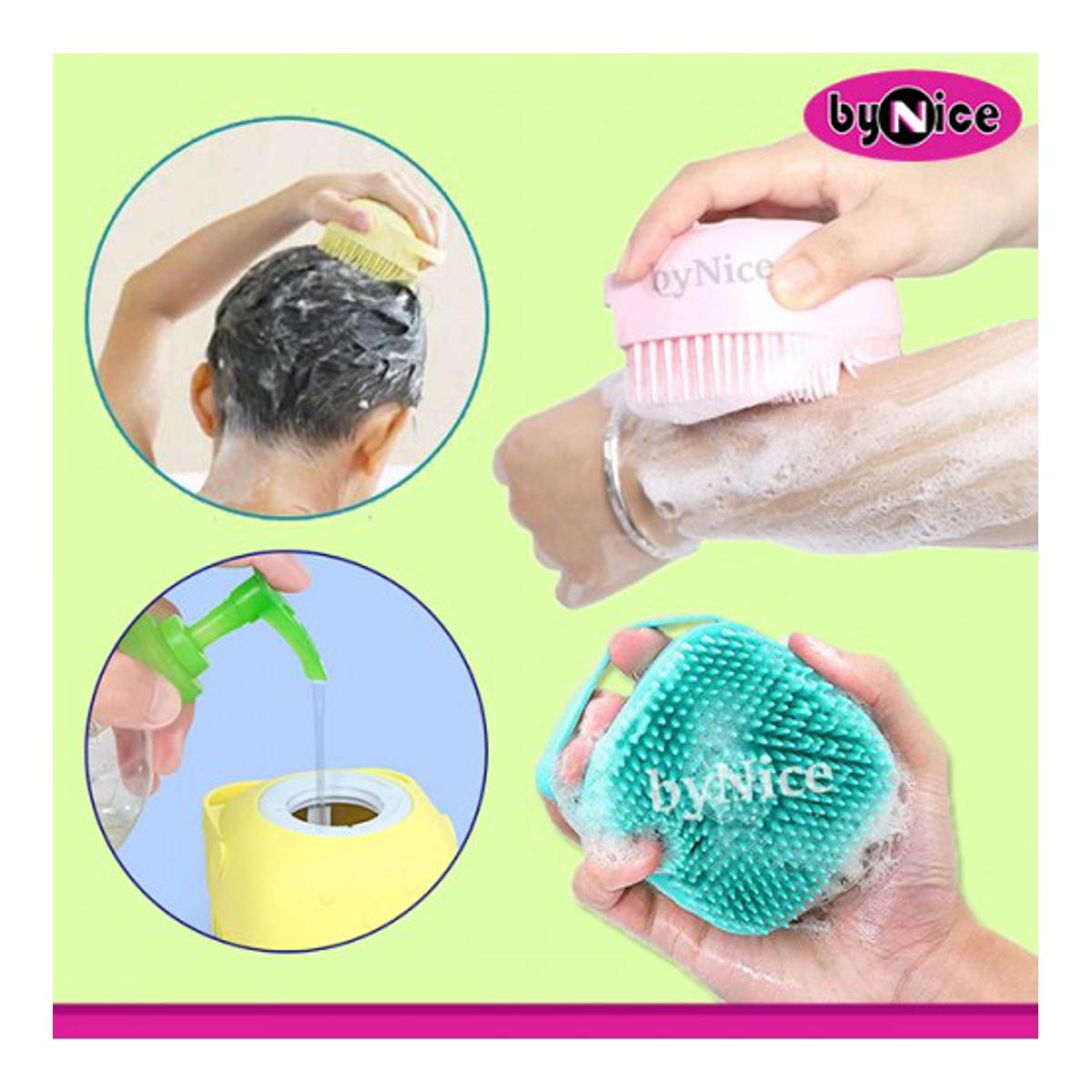 Picture of Super Soft Silicone Massage Bath Brush Liquid Shower Gel Dispenser For Kids , Women & Mens