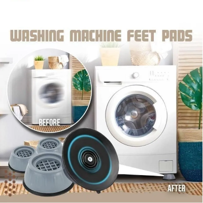 Picture of 4Pcs Anti Slip Washing Machine Feet Mats Refrigerator Dryer Anti Vibration Pads Universal Washer Pad Home Appliance