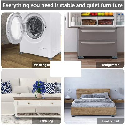 Picture of 4Pcs Anti Slip Washing Machine Feet Mats Refrigerator Dryer Anti Vibration Pads Universal Washer Pad Home Appliance