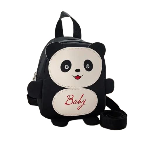 Picture of Nylon Animal Children Backpacks Kids Preschool Bags Cartoon Panda Book Bags for Baby Girl Boy Anti Lost Backpack for Kids