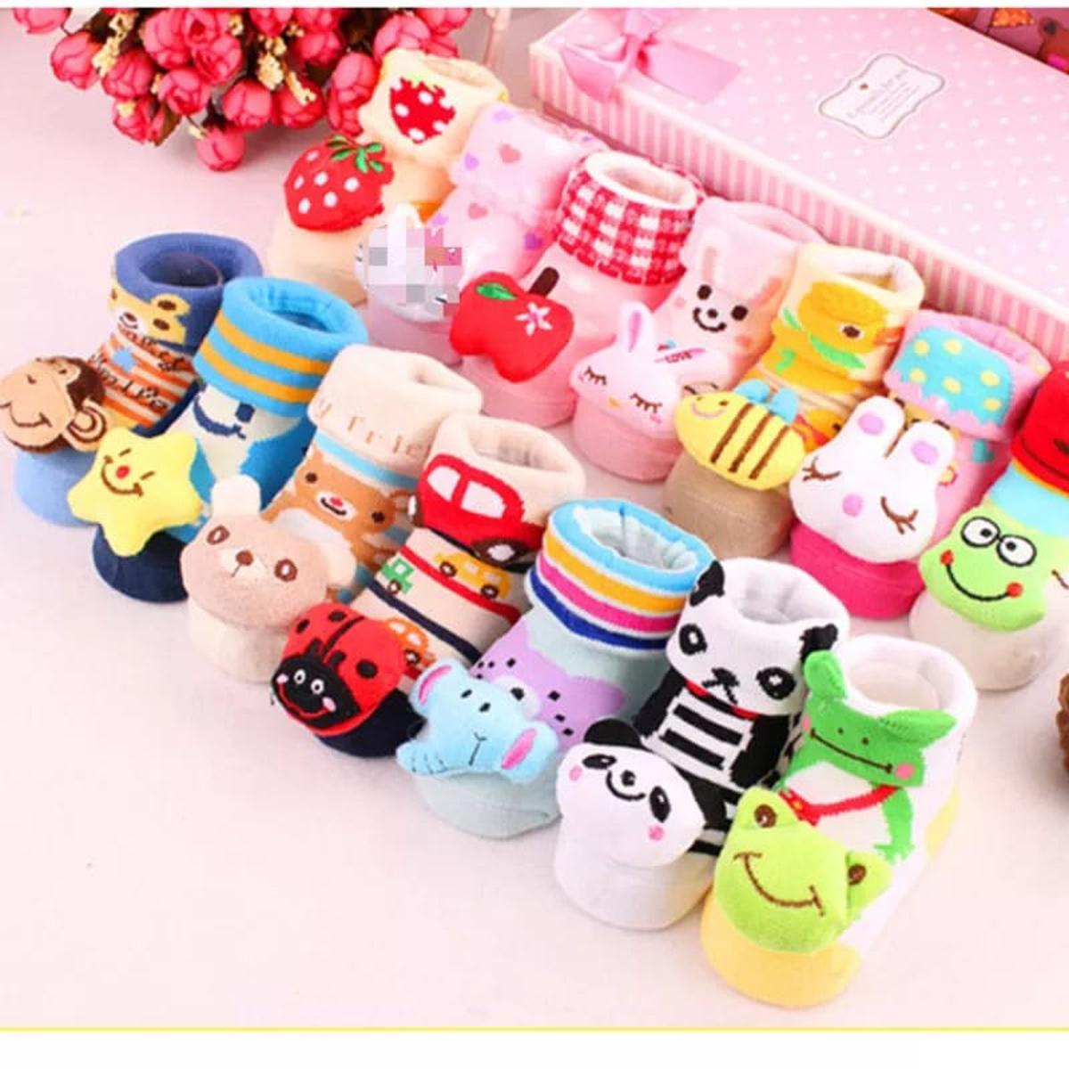 Picture of Baby cotton socks Shoe 1 set (0-7 Months) Multicolo