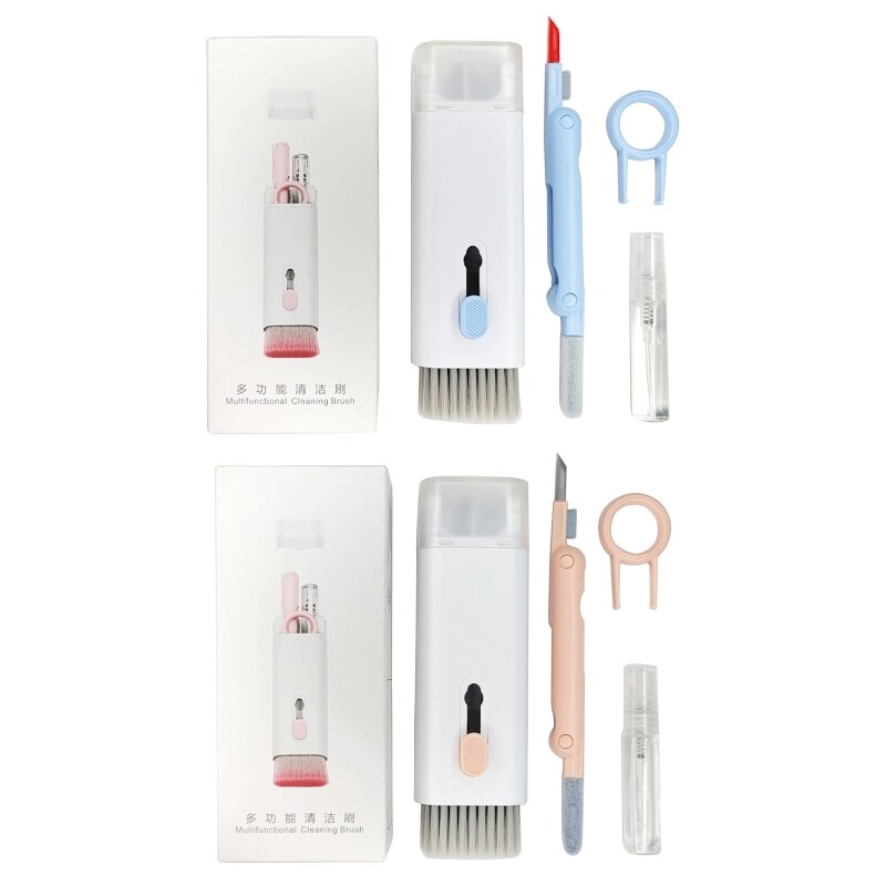 Picture of Earbuds Cleaning Pen Kit Keyboard Computer Cleaning Brush for Airpods PC Laptop