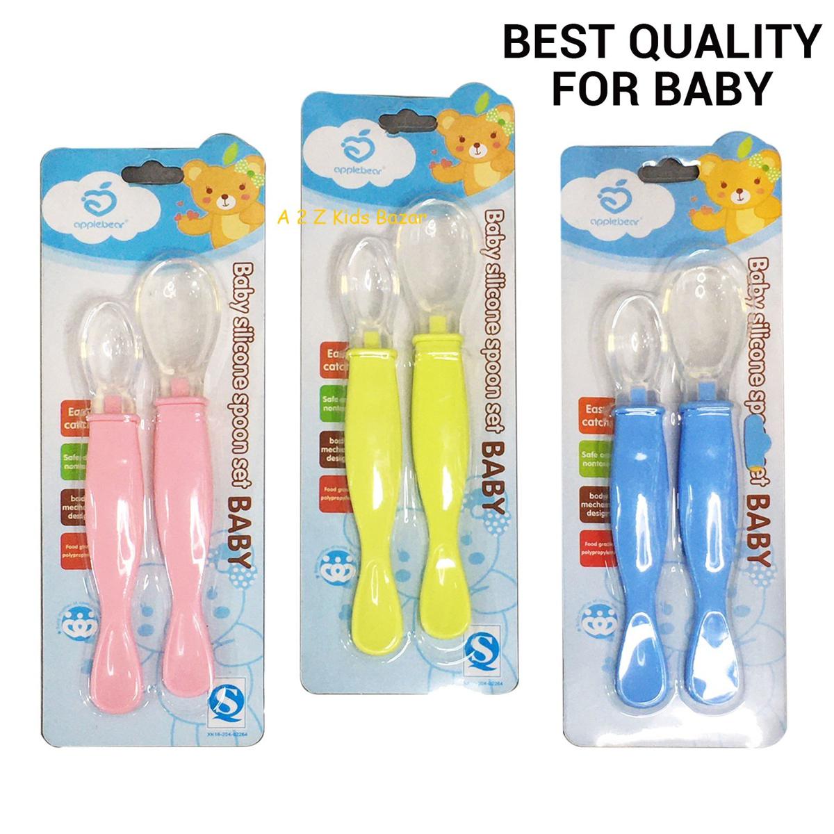 Picture of Silicone Feeding Spoon For Baby (Random Color)