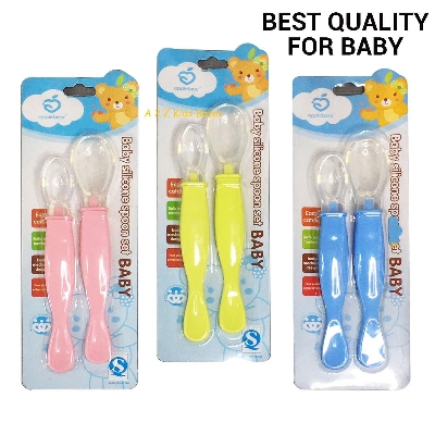 Picture of Silicone Feeding Spoon For Baby (Random Color)