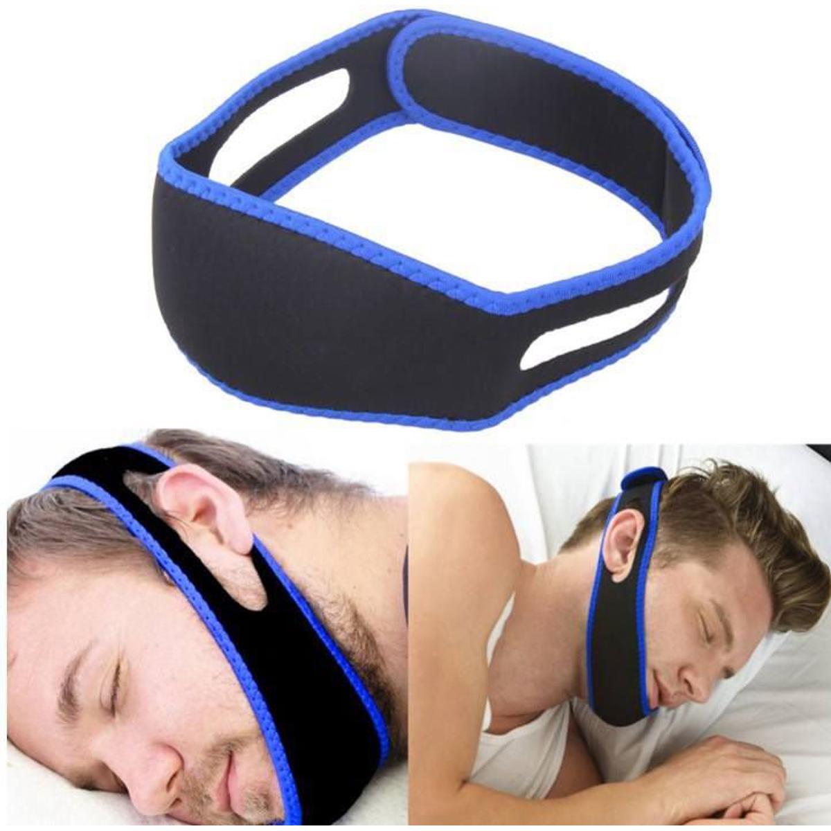 Picture of Anti Snoring Chin Strap, Anti Snoring Devices Effective Stop Snoring Adjustable Snore Reduction Chin Straps Chin Strap for Men Women Snore Stopper Sleep Aids Better Sleep