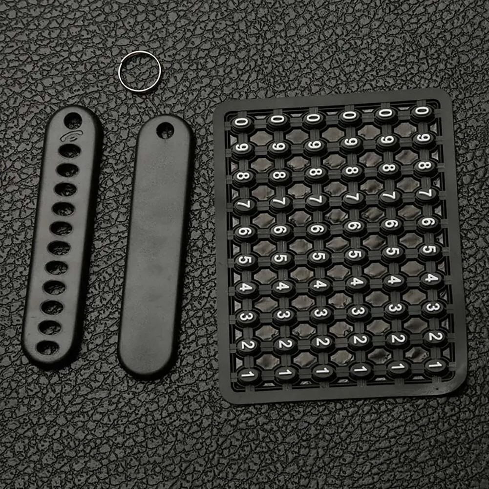 Picture of Understated -Pendant Keychain Phone Number Bicycle Car Auto Motor Cycle Key Ring Anti-Lost Number Plate Mobile Number - Key Ring- Progressively Better