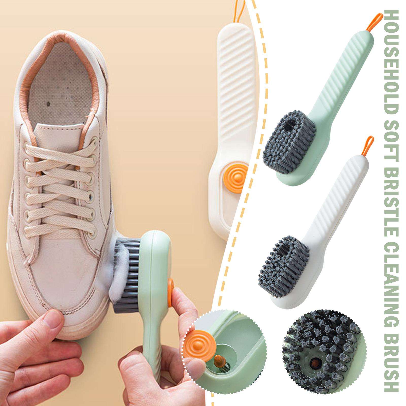Picture of Multifunction Long Handle Liquid Shoe Brush cleaning Brush for Clothes Shoe Clothing washing Household Cleaning tools