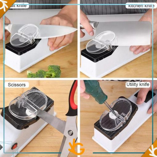 Picture of USB Electric Knife Sharpener Adjustable For Kitchen Knives Tool Knife Scissor