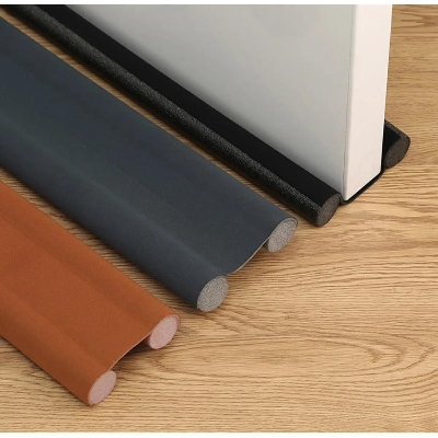 Picture of Flexible door bottom sealing strip soundproof noise reduction under door Muticolor 1pcs