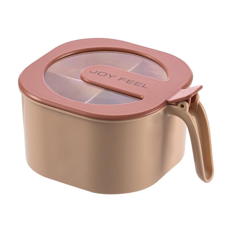 Picture of Multi Storage 4 Section Kitchen Spices Lid Box With Spoons pice Storage Spice Containers with Serving Spoons Spices Storage Box