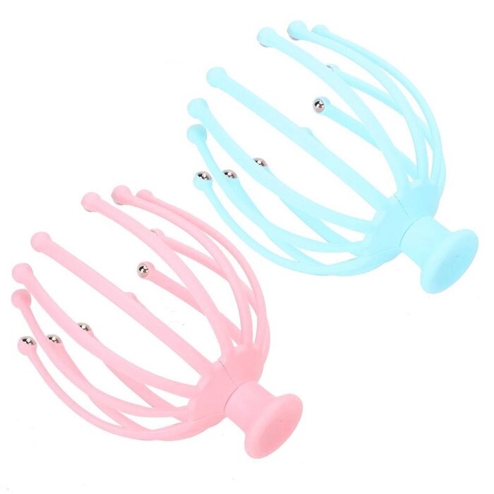 Picture of Twelve Claw Ball Head Massager Beads Manual Head Massage Eight Claws Massager Portable Hand Held Scalp Massager 1pcs