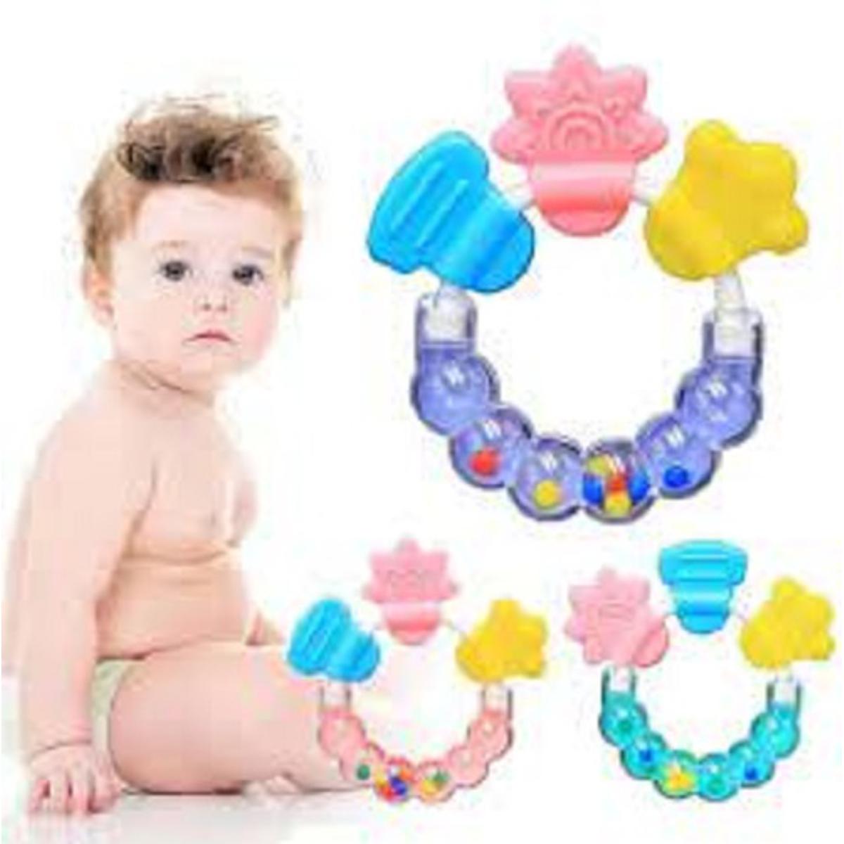 Picture of 1pcs Lovely Silicone Necklace Teethers With Rattle Teethers Toys Teething for babies