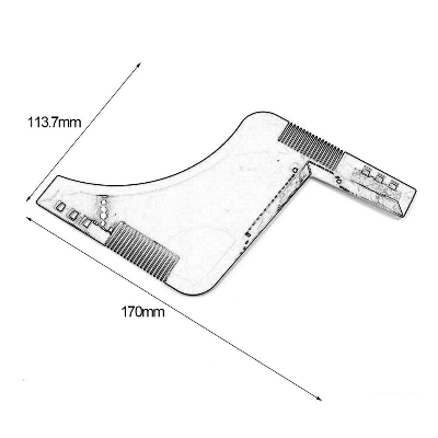 Picture of 1pc Men Beard Shaping Styling Template Comb Men's Beard Combs Beard Trim Templates Mustache Stencil Edge Control Beauty Tools