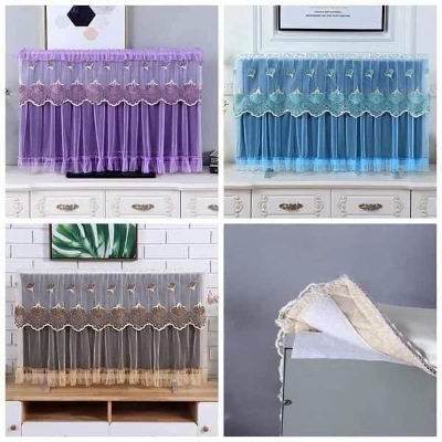 Picture of 1 Piece Lace 32 Inches Television Cover LCD TV Dust Cover TV Cover Upto 32-75 inches