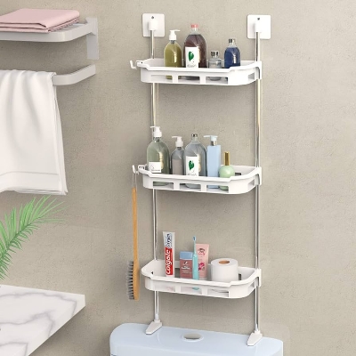 Picture of 3 layer Multifunctional kitchen & Bathroom Wall Storage Organizer Rack