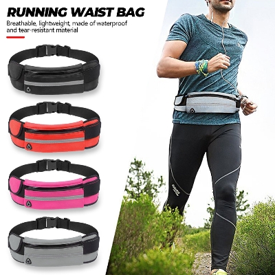 Picture of Portable Sports Waist Bag Running Bag Waterproof reflective Sports Belt Gym Bag For Men women Phone Holder Cycling Run Belt