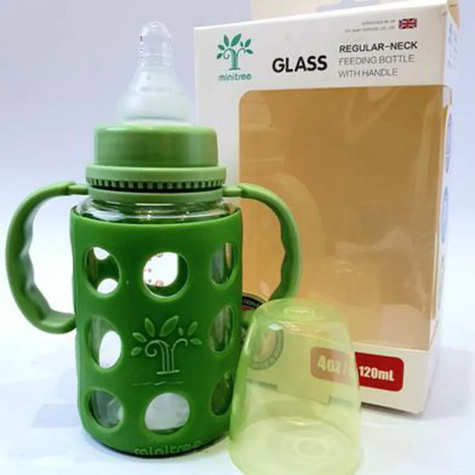 Picture of Minitree Baby Glass Bottle Feeder: Eco-Friendly, Easy-to-Use Feeding Solution for Little Ones