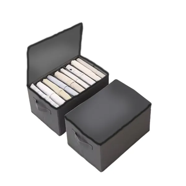 Picture of 7-Grid Foldable Clothes Organizer: Waterproof Storage Box for T-Shirts, Jeans, and More