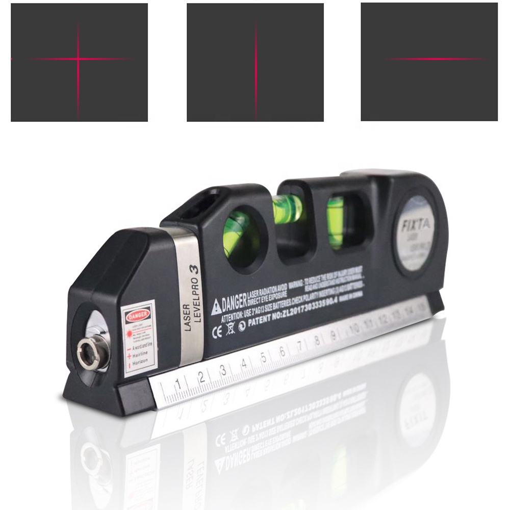 Picture of 8ft Laser Laser Level laser measure Line Measurement Tape Ruler Adjusted Standard and Metric Rulers
