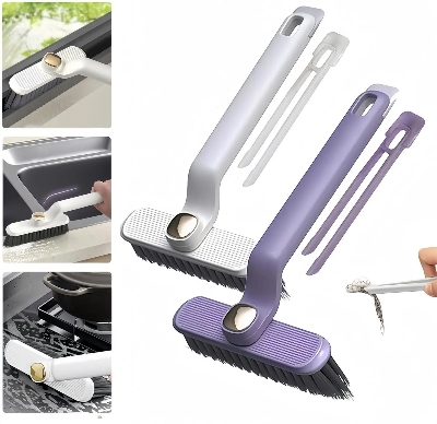 Picture of 2-in-1 Multifunctional Rotating Crevice Cleaning Brush for Bathroom and Kitchen Cleaning Brush for Crevice and Surface