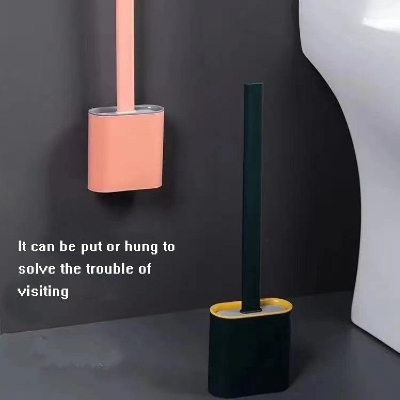 Picture of Wall Mounted Detachable Water Tight Silicone Toilet Brush for use