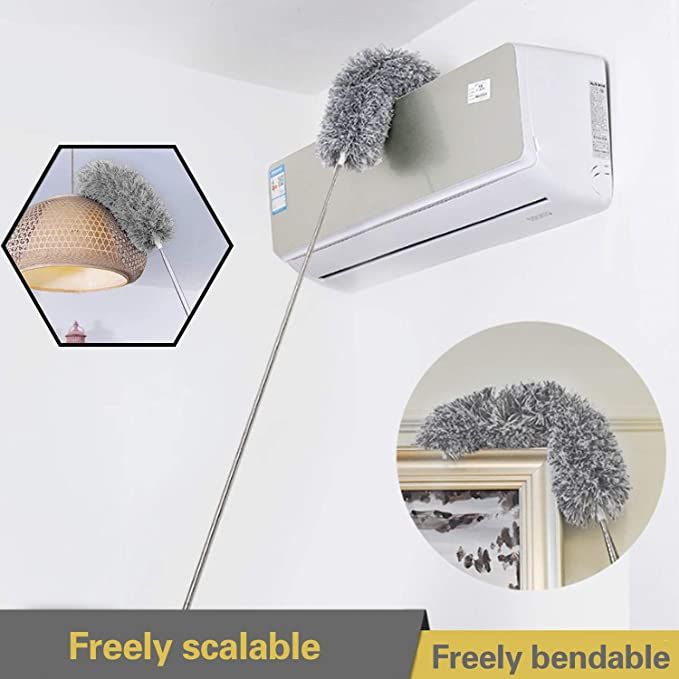 Picture of 9.5 Feet (Approx) Flexible Extendable Duster for Cleaning Complicated Areas and ceiling fan, Microfiber Duster , Super Long Extendable Dusters