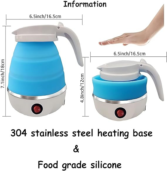 Picture of Foldable Travel Electric Kettle-Multicolour
