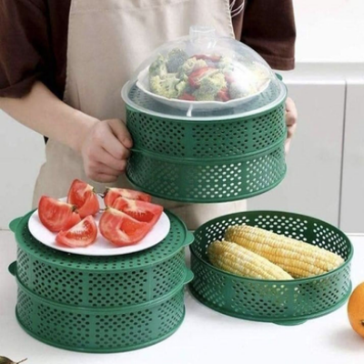 Picture of Multifunctional 5 layer Food Safety Cover - Breathable Food Dish Guard for Home Kitchen Food Storage