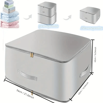 Picture of Ultra Space-Saving Self-Compression Organizer, Storage Tote for Space Saving, Clothes Compression Bag, Expandable Moving Organizer Bags  Organizer,