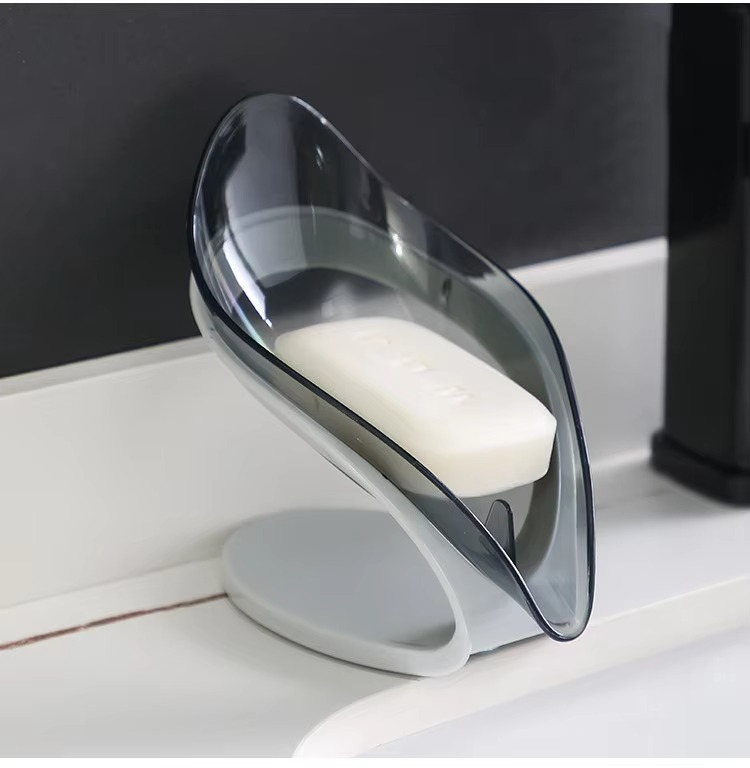 Picture of Leaf Shape Soap Case Holder Bathroom Soap holder Self Draining Soap box 1Pcs