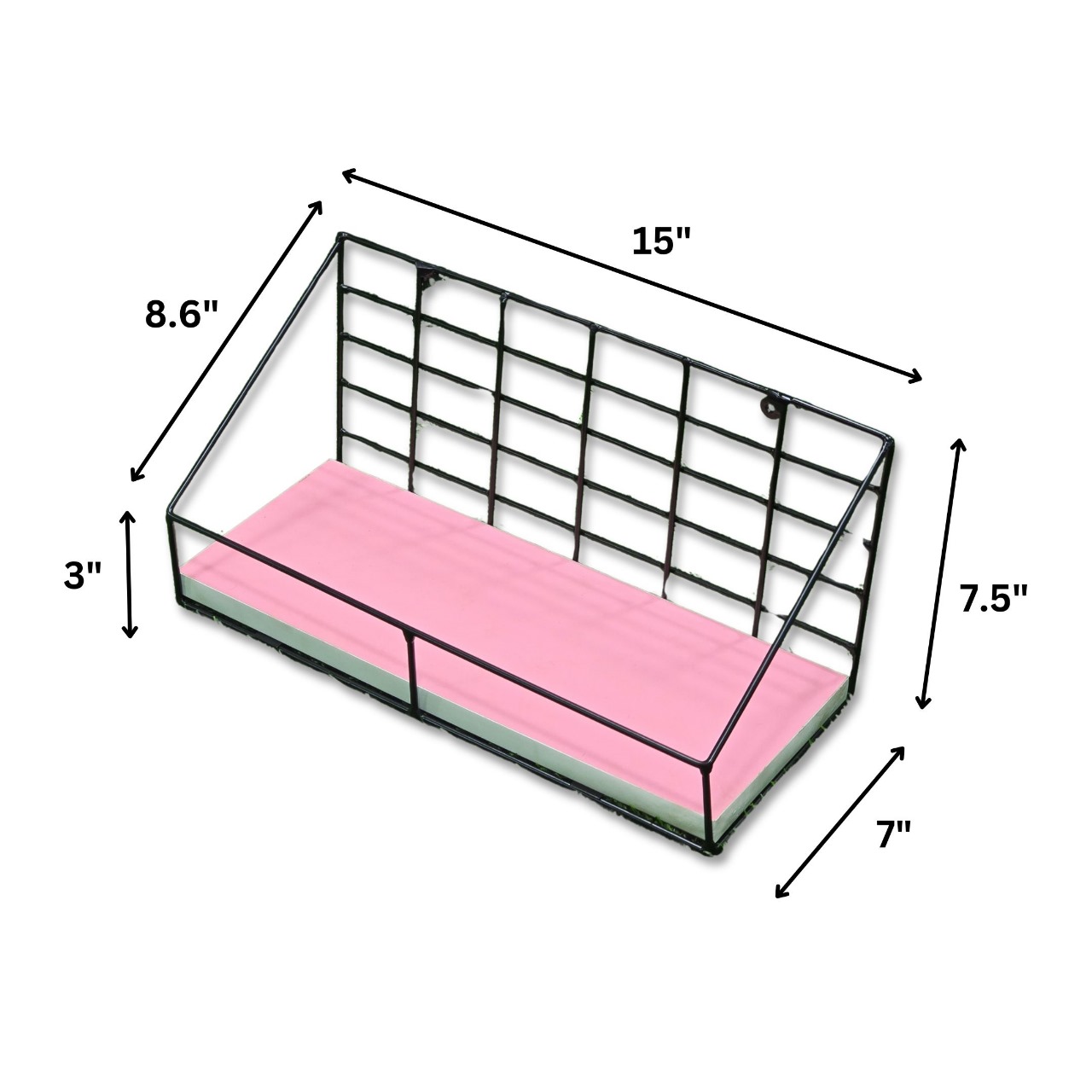 Picture of Floating Shelves Set of 3, Wall Mounted Storage Rack Shelves for Bedroom, Living Room, Bathroom, Kitchen, Office and More - Carbonized Black