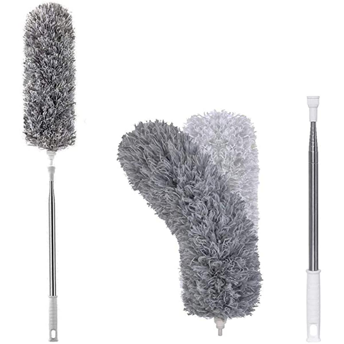 Picture of 50/100 inch Portable Bendable Feather Duster with Extra Long Extendable Microfiber Duster