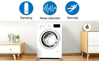 Picture of 4Pcs Anti Slip Washing Machine Feet Mats Refrigerator Dryer Anti Vibration Pads Universal Washer Pad Home Appliance