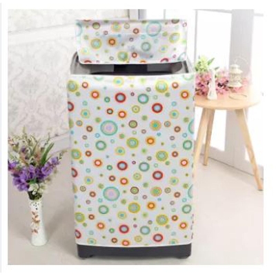 Picture of Washing Machine Dust Cover, Floral Creative Home Decor Anti Dust Roller Flip Washing Machine Cover Multicolor 1 pcs