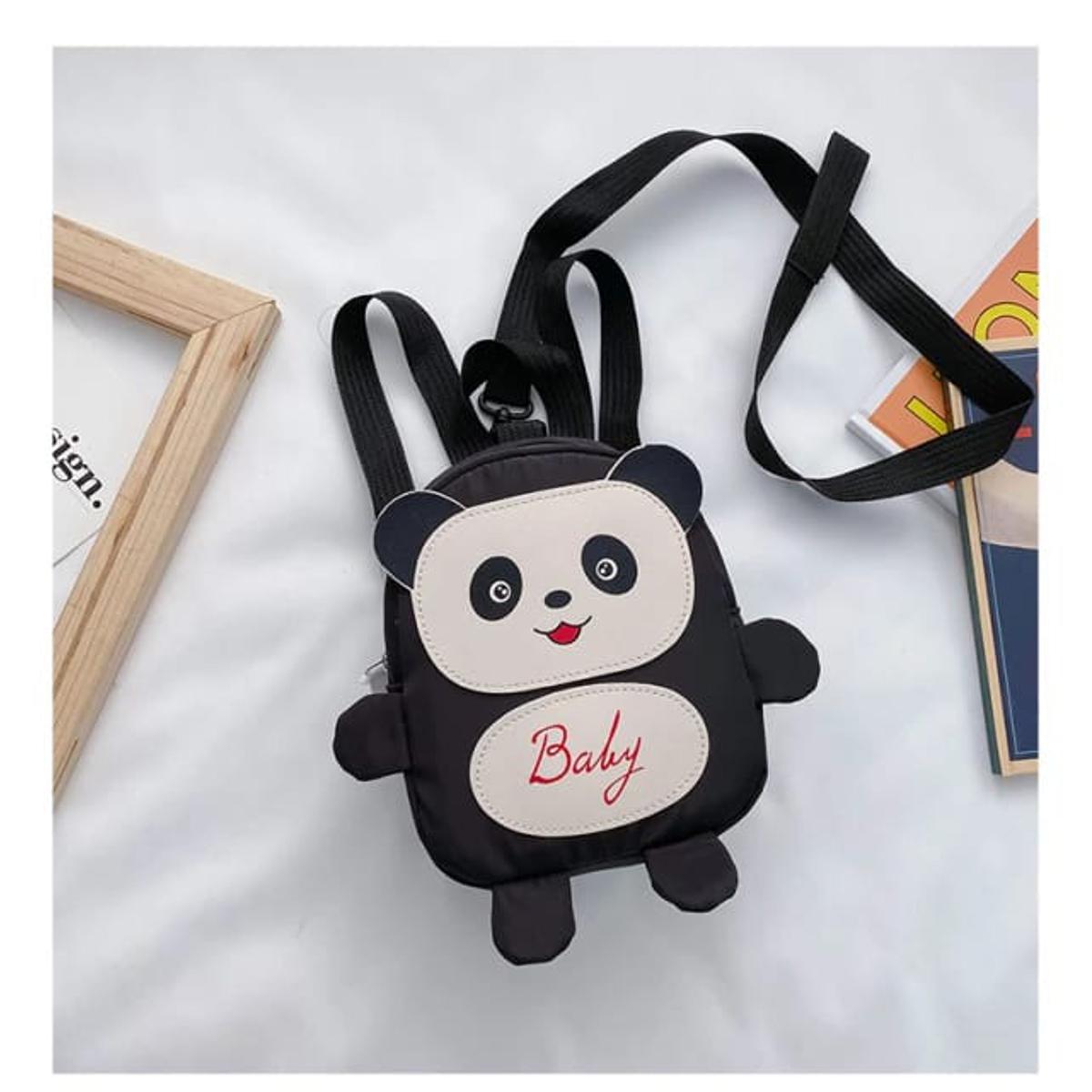 Picture of Nylon Animal Children Backpacks Kids Preschool Bags Cartoon Panda Book Bags for Baby Girl Boy Anti Lost Backpack for Kids