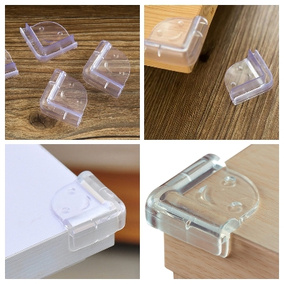 Picture of 4 pieces of Baby Safety Silicone Table Corner Protectors, Furniture Edge Corner Protectors, Anti-Collision Guards