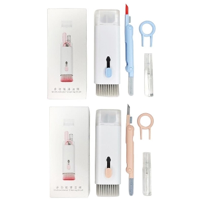 Picture of Earbuds Cleaning Pen Kit Keyboard Computer Cleaning Brush for Airpods PC Laptop