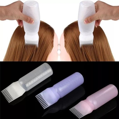 Picture of Multi-functional Hair Dyeing Treatment Oil Cream Shampoo Bottle Oil Coloring Dispensing Applicator Brush Tip Bottle
