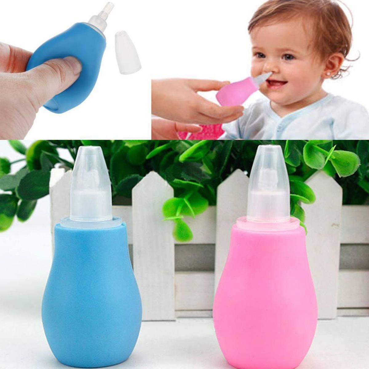 Picture of Baby Nose Cleaner Cleaner Nasal Vacuum Mucus Suction Aspirator Soft Tip Tools