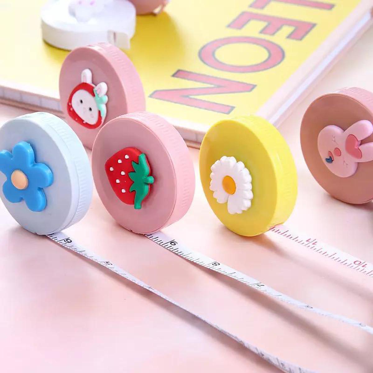 Picture of 150cm/60 Tape Measure Portable Retractable Ruler Children Height Ruler Centimeter Inch Roll Tape Waist Measuring Tape-1Pcs