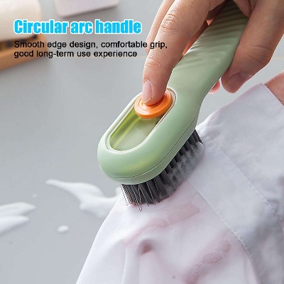 Picture of Multifunction Long Handle Liquid Shoe Brush cleaning Brush for Clothes Shoe Clothing washing Household Cleaning tools