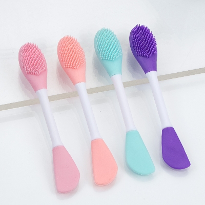 Picture of 1pc Facial Mask Brush Silicone Facial Mask DIY Brush Soft Fashion Beauty Women's Skin Care Home Makeup Tools Nose Brush