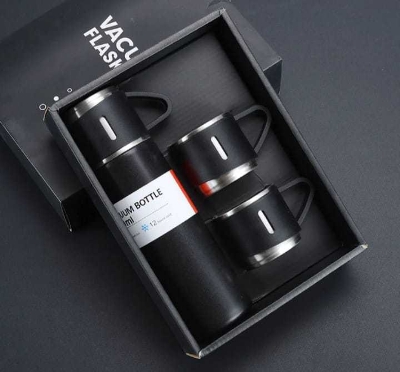 Picture of 500 ML Vacuum Flask Set Stainless Steel Drinking Metal Water Bottle Gift High Quality Vacuum Flask Bottle