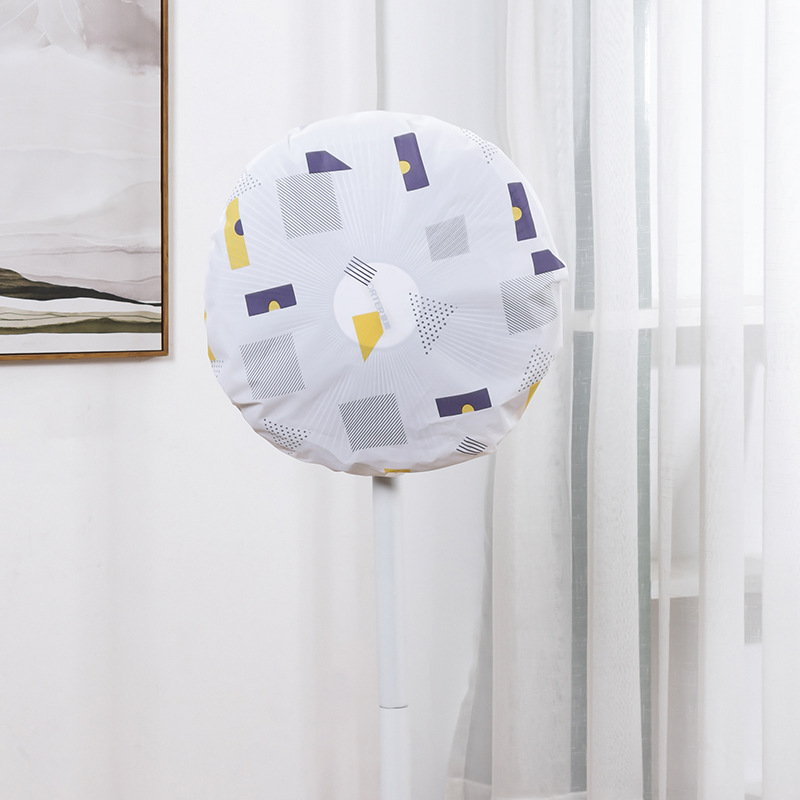 Picture of Rounded Electric Fan Protective Cover Anti-pollution Floor Electric Fan Dust Cover Fan Cover Size 45 Cm -multicolor