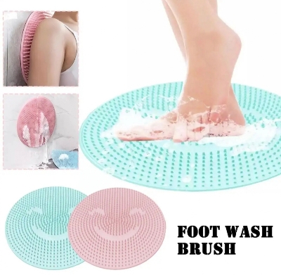 Picture of Silicone Bath Massage Cushion Brush,Non-Slip Back Massage Pad,Bathroom Wash Foot Mat 1pcs