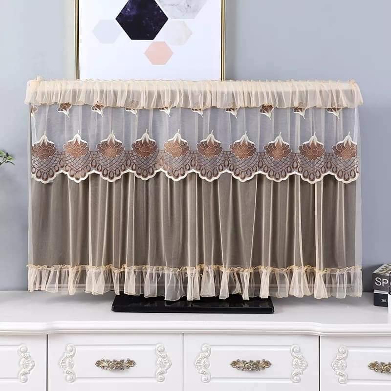 Picture of 1 Piece Lace 32 Inches Television Cover LCD TV Dust Cover TV Cover Upto 32-75 inches