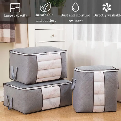 Picture of Premium Quality Winter Cloths Storage Organizer Bag / Eco Friendly Wardrobe Organizer 1pcs