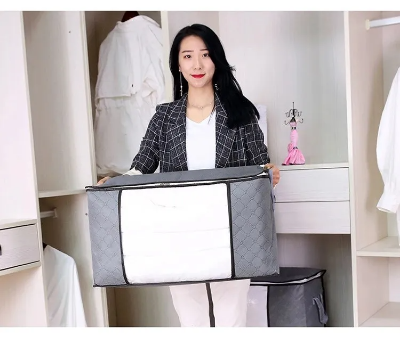 Picture of Premium Quality Winter Cloths Storage Organizer Bag / Eco Friendly Wardrobe Organizer 1pcs