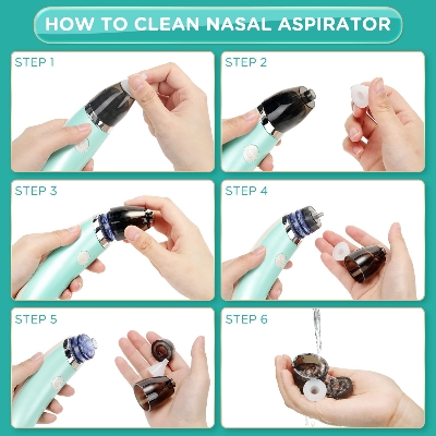 Picture of Baby Nasal Aspirator Electric Nose Cleaner Sniffing Equipment for Children Clear stuffy noses Quickly & Gently